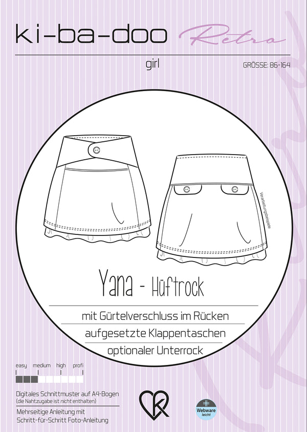 retro ebook Yana Rock | Größe 86-164 DIN A4 PDF zum download