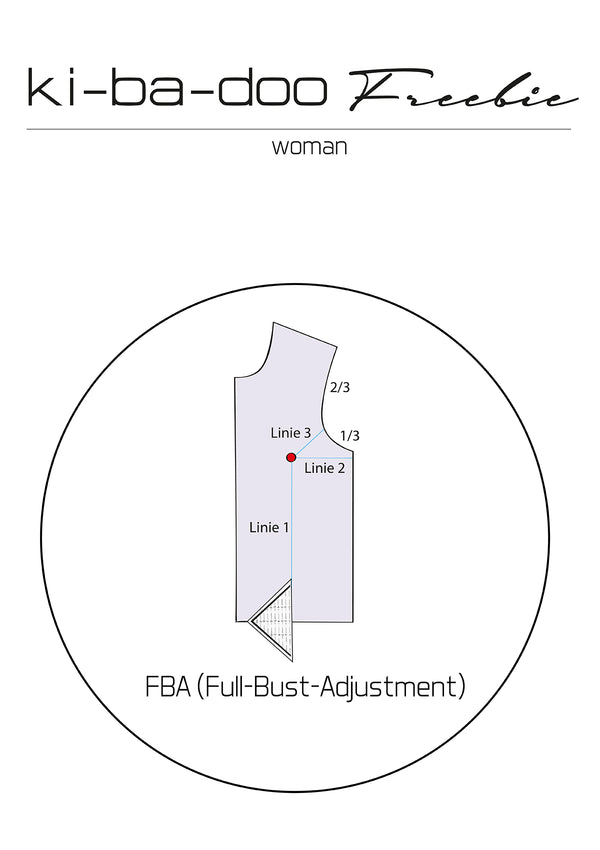 FBA (Full-Bust-Adjustment)-Anleitung