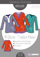 ebook Tunika MAkira Damen | Größe 32-48 DIN A4 PDF zum download