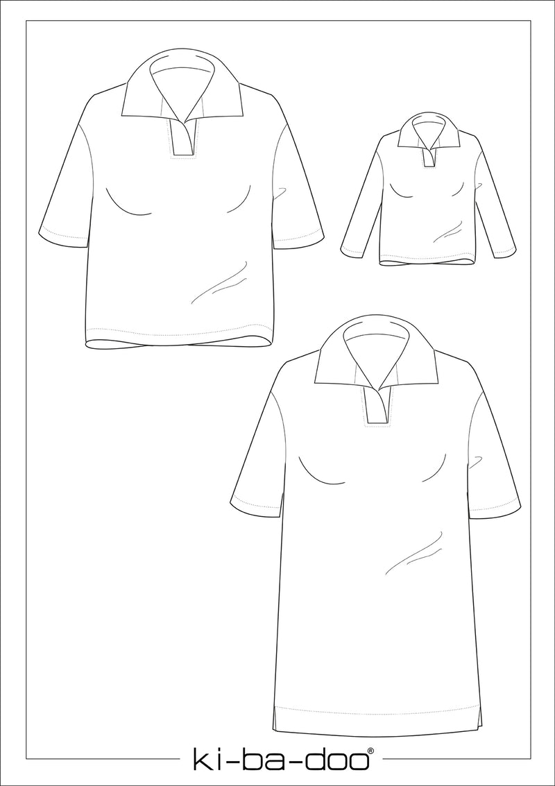 Fashion ebook BO Rugby Shirt | Größe 32-58 DIN- A4 & DIN-A0 PDF zum download