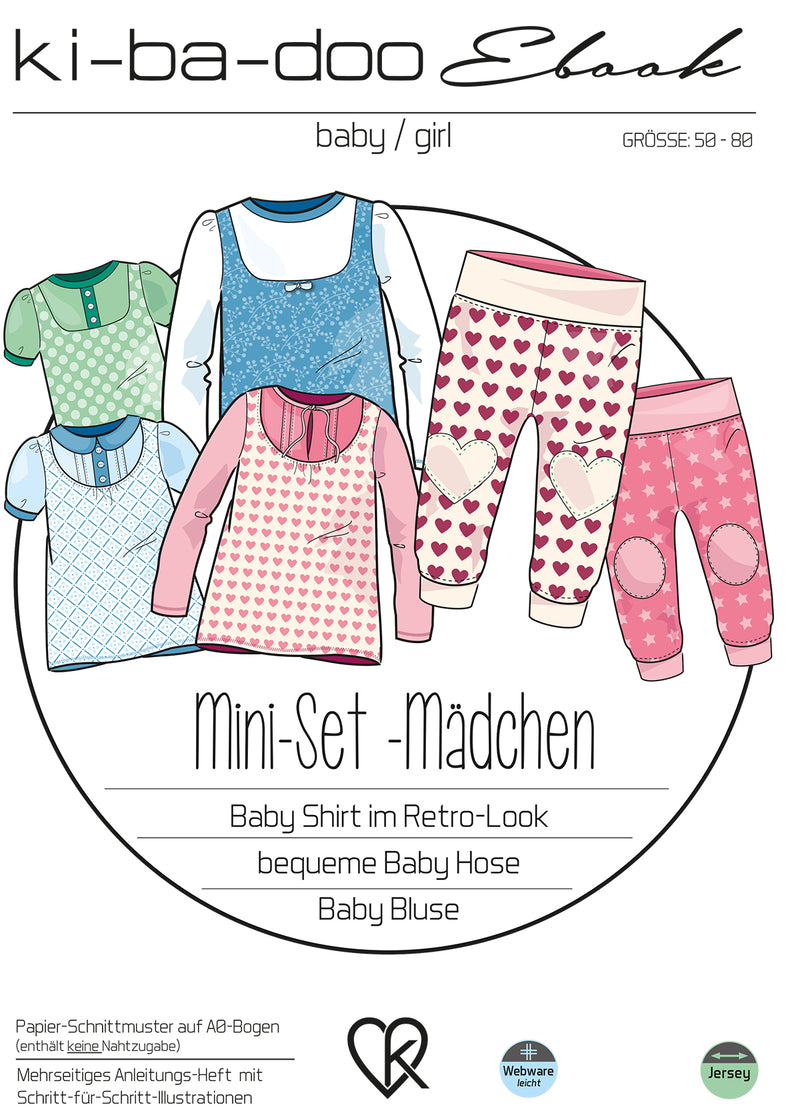 ebook Mini Set Baby Girl | Größe 50-80 DIN A4 PDF zum download