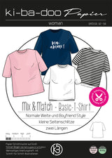 Papierschnitt Mix&Match Basic T-Shirt | Größe 32-58