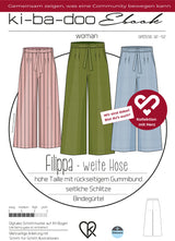 ebook Damen FILIPPA weite Hose | Größe 32 - 58 DIN A4 PDF zum download