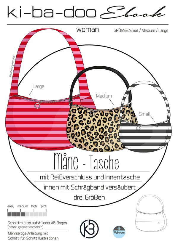 Schnittmuster Tasche kibadoo Mane