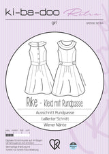 retro ebook Kleid Rike Mädchen | Größe 92-164 DIN A4 PDF zum download