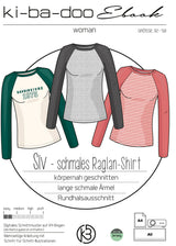 ebook Raglan-Shirt SIV, slim | Größe 32-58 inkl. DIN A4, DIN A0 & Beamer Datei | PDF zum download