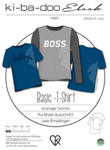 ebook Basic Shirt Herren | Größe XS-XXXL DIN A4 PDF zum download