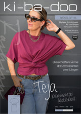 Fashion ebook Teja Wickelshirt-/kleid | Größe 32-58 DIN A4 PDF zum download