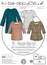 Ebook Bluse Tiri | Größe 32-58 inkl. DIN A4, DIN A0 & Beamer Datei | PDF zum download