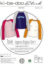 ebook Raglan-Shirt TOVE, regular | Größe 32-58 inkl. DIN A4, DIN A0 & Beamer Datei | PDF zum download