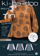 Schnittmusterergänzung Bluse Tiri inkl. DIN A4, DIN A0 & Beamer Datei | PDF zum download