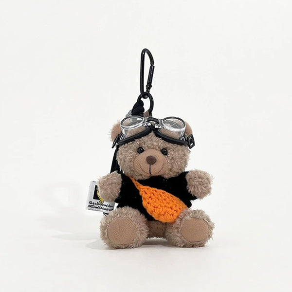 Bag Charm Anhänger Fliegerbrille Bär