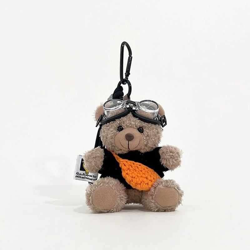 Bag Charm Anhänger Fliegerbrille Bär