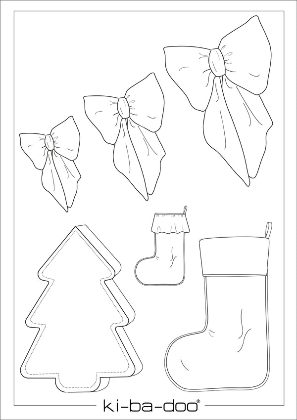 Ebook Calm Xmas Edit | Schleife, Stiefel & Tanne DIN- A4 & DIN-A0 PDF zum download