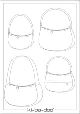 Papierschnitt Tasche Måne - Mondtasche in 3 Größen (S-M-L)