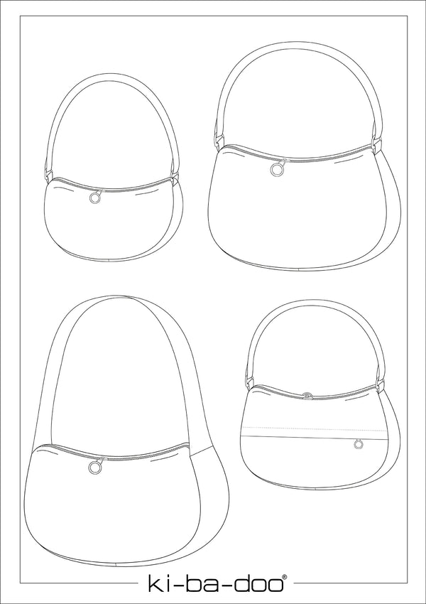 ebook Tasche Måne - Mondtasche in 3 Größen DIN A4 (optional mit DIN A0) zum download