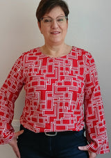Papierschnitt Bluse Tiri | Größe 32-58