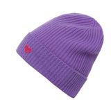 Cashmere Mütze mit Herz in 5 Farben