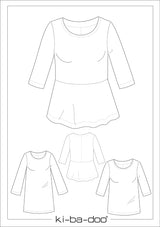 Papierschnitt Bluse Tiri | Größe 32-58