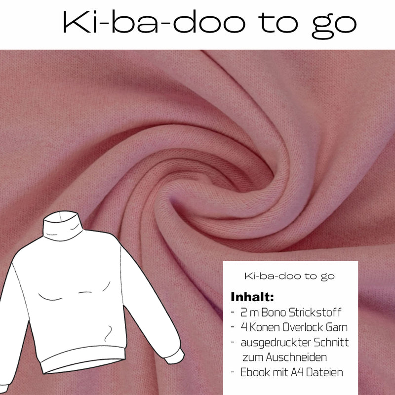 Ki-ba-doo-to-go ZURI-NÄHBOX Strickstoff Bono inkl DIN-A0 Schnittbogen und DIN A4-PDF download  | Größe 32-46