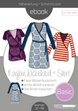 ebook Basic Raglan-Wickelkleid/-Shirt Damen | Größe 32-48 DIN A4 PDF zum download