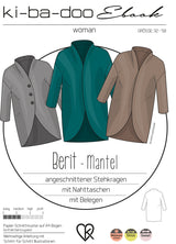 ebook Mantel Berit | Größe 32- 58 DIN A4 PDF zum download