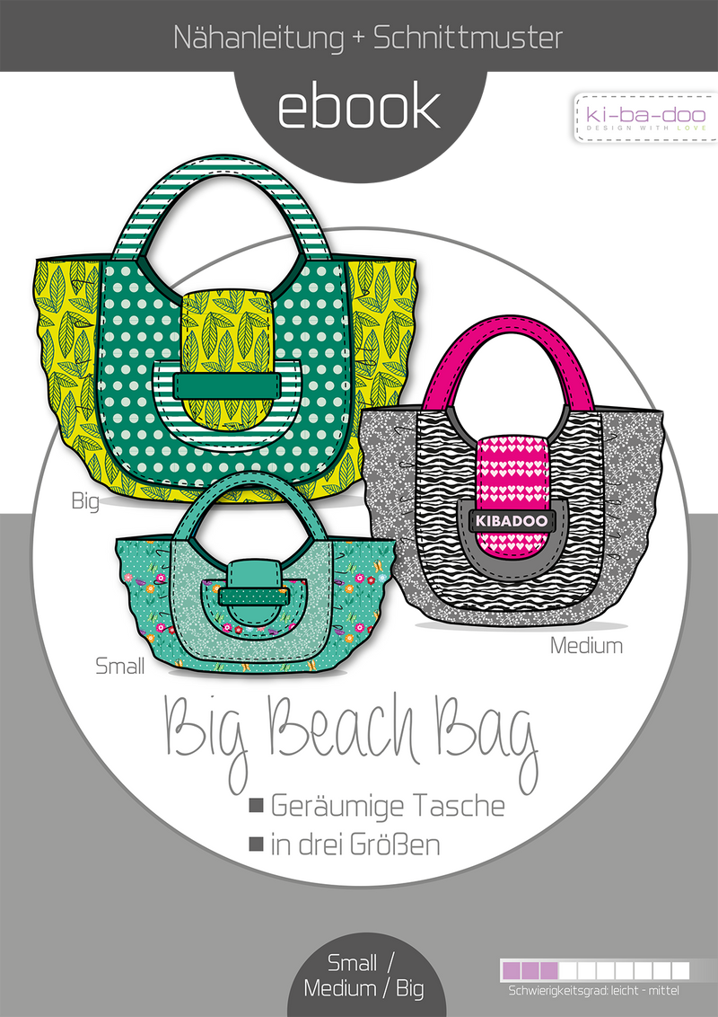 ebook Big Beach Bag - Strandtasche in 3 Größen DIN A4 PDF zum download