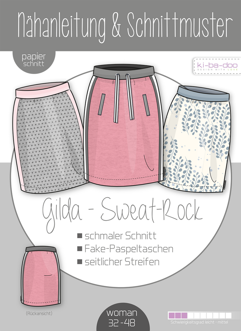 Papierschnitt Sweat-Rock Gilda | Größe 32-48
