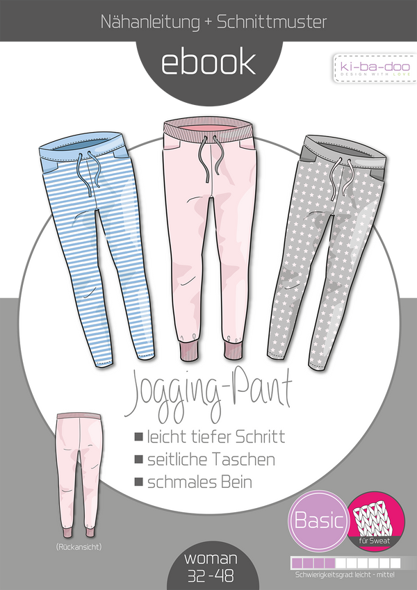 ebook Basic Jogging Pants Damen | Größe 32-48 DIN A4 PDF zum download
