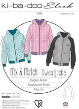 ebook Mix&Match Sweatjacke Kinder | Größe 86-164 DIN A4 PDF zum download Cover