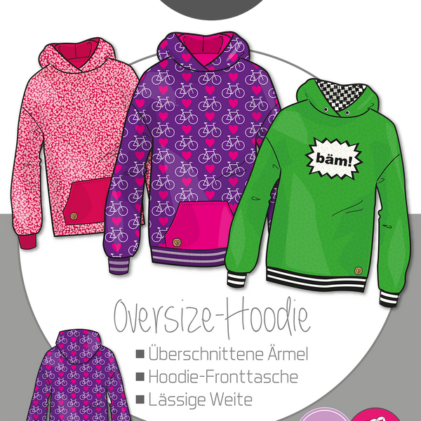 ebook Oversize Hoodie Kids GroBe 92 164 DIN A4 PDF zum download Ki ba doo