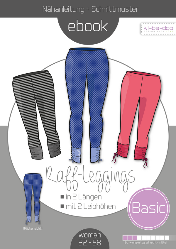ebook Raff Leggings Damen | Größe 32-58 DIN A4 PDF zum download