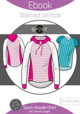 ebook Sport Hoodie Shirt Kinder | Größe 92/98 - 152/158 DIN A4 PDF zum download