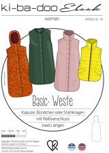 ebook Basic Weste Damen | Größe 32-58 DIN A4 PDF zum downlaod Cover