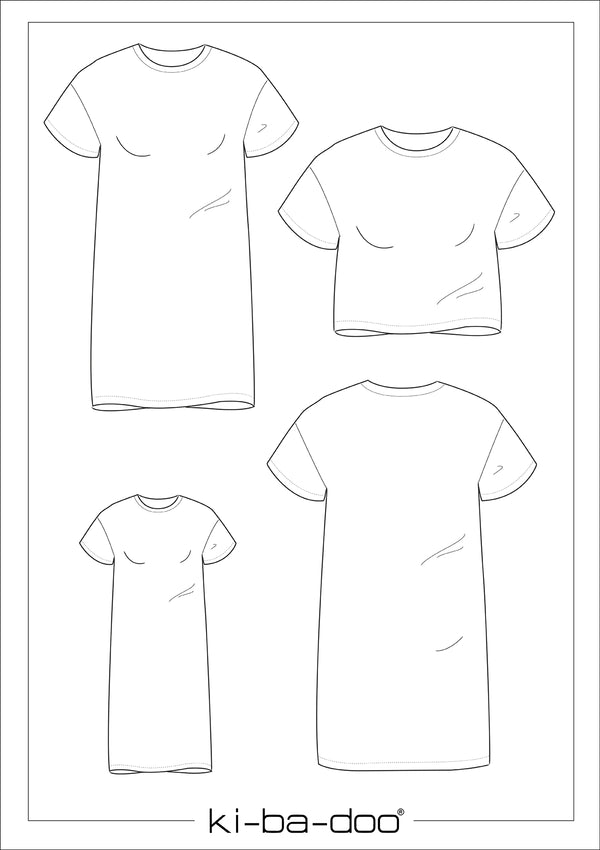 Papierschnitt Shirt/ Shirt-Kleid Ariana | Größe 32-58