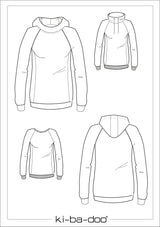 ebook Basic Raglan Sweater Damen | Größe 32-58 DIN A4 PDF zum download