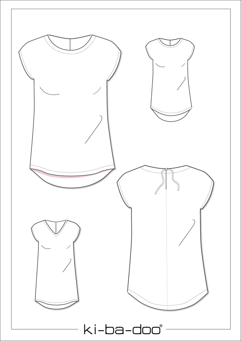 ebook Basic Blusen-Shirt Damen | Größe 32-50 DIN A4 PDF zum download