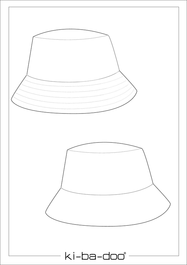 Papierschnitt Bucket Hat | Größe S-L