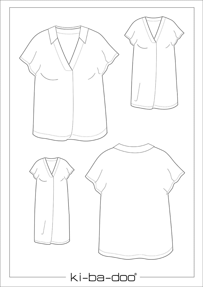 ebook Bluse/Tunika/Kleid Cicillia | Größe 32-58 DIN A4 PDF zum downlaod