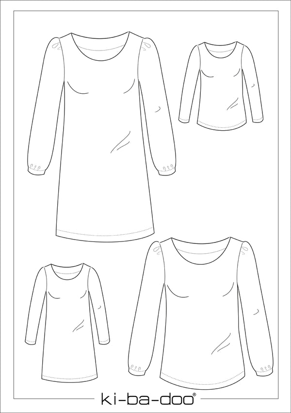 Papierschnitt Classic-Shirt/ Kleid Dora Damen | Größe 32-58