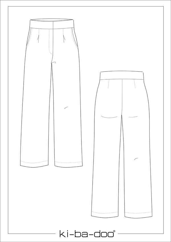 Papierschnitt Bundfaltenhose Gesa | Größe 32-58