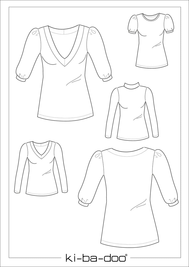 ebook Shirt Greta | Größe 32-58 DIN A4 PDF zum download
