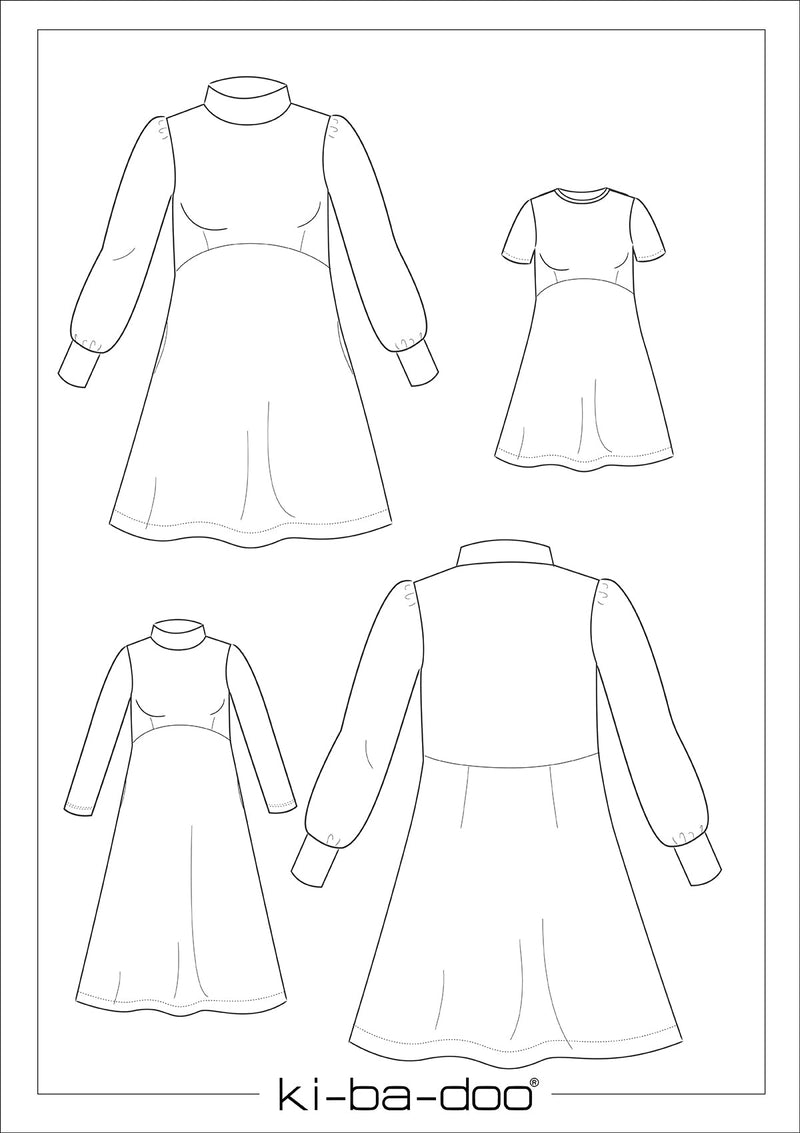 ebook Kleid Inga | Größe 32-58 DIN A4 PDF zum downlaod