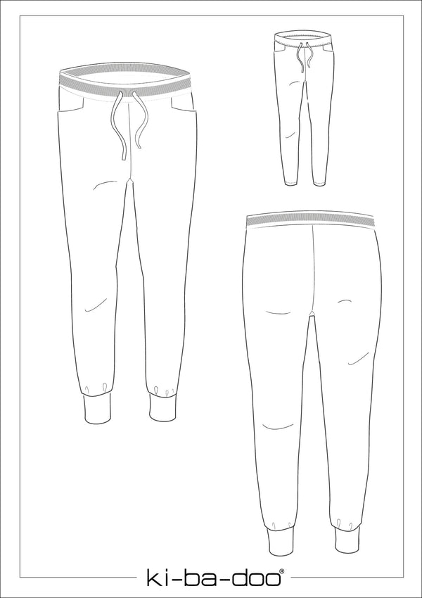 ebook Basic Jogging Pants Damen | Größe 32-48 DIN A4 PDF zum download