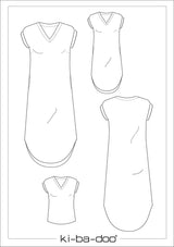 ebook Jersey Kleid Lynna | Größe 32-48 DIN A4 PDF zum download Schnittskizze