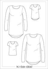 ebook Shirt Maseike | Größe 32-48 DIN A4 PDF zum download Schnittskizze