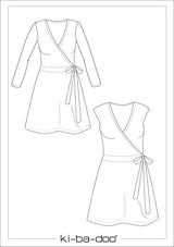 Papierschnitt Basic Wickelkleid | Größe 32-48