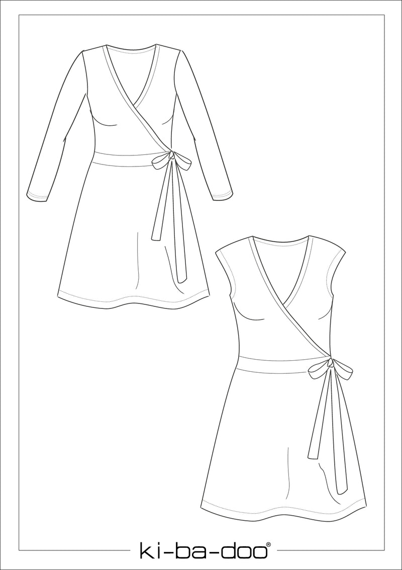 Papierschnitt Basic Wickelkleid | Größe 32-48